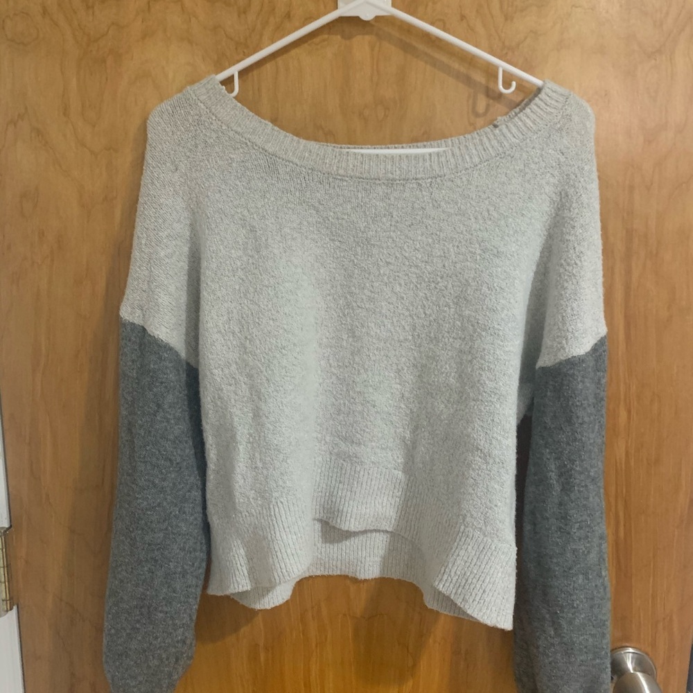colorblock slouchy sweater